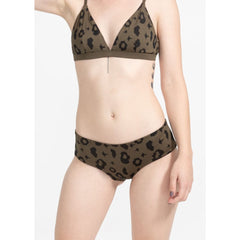 Amami Bikini Bottom Reversible in Green Leopard / Moss - 