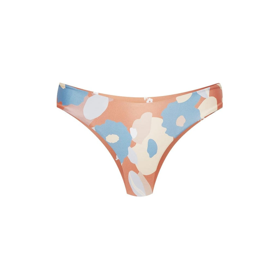 boochen sustainable surf bikini Bottom Arpoador style in red flower print